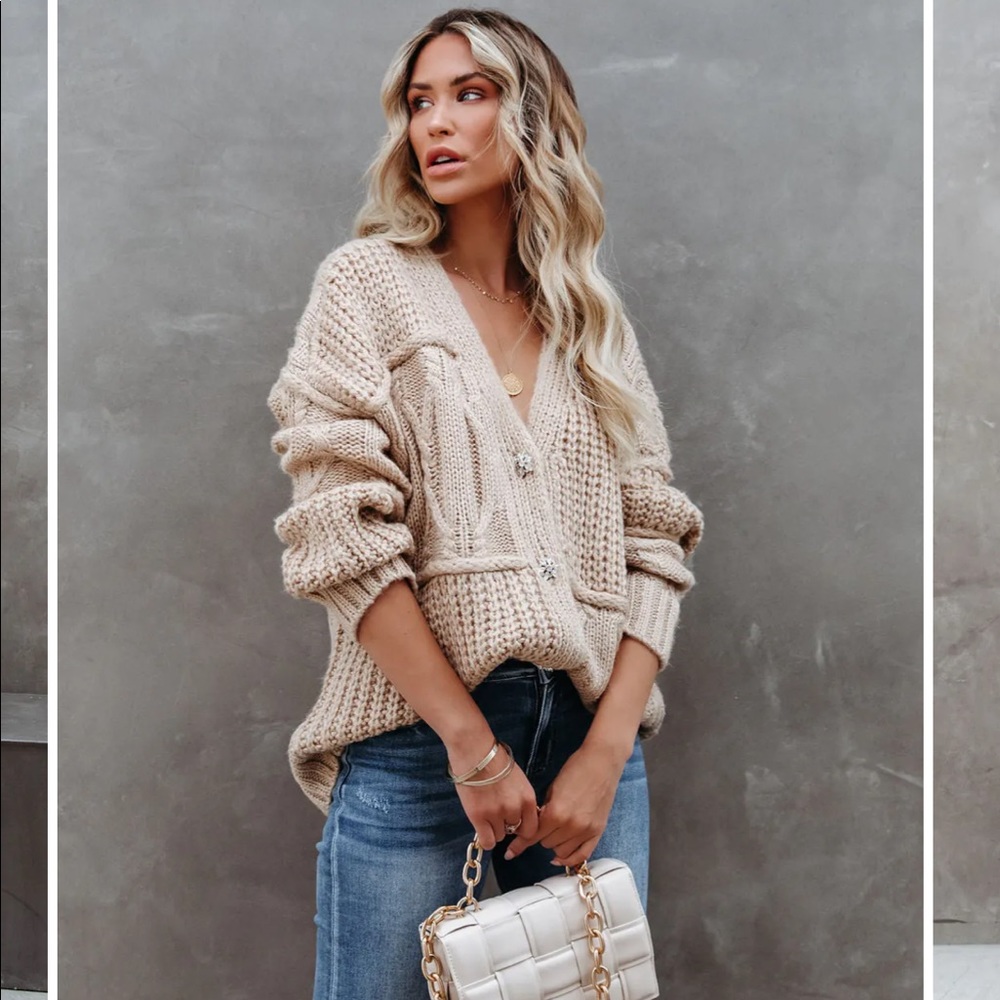 Vici Luxley Relaxed Button Front Cardigan